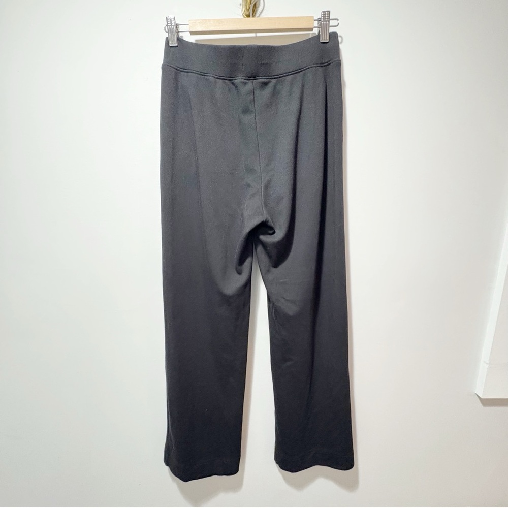 AYR Pants The High Hopes Wide Leg Size Medium Black Pima Cotton Modal Wide Leg - Picture 4 of 16